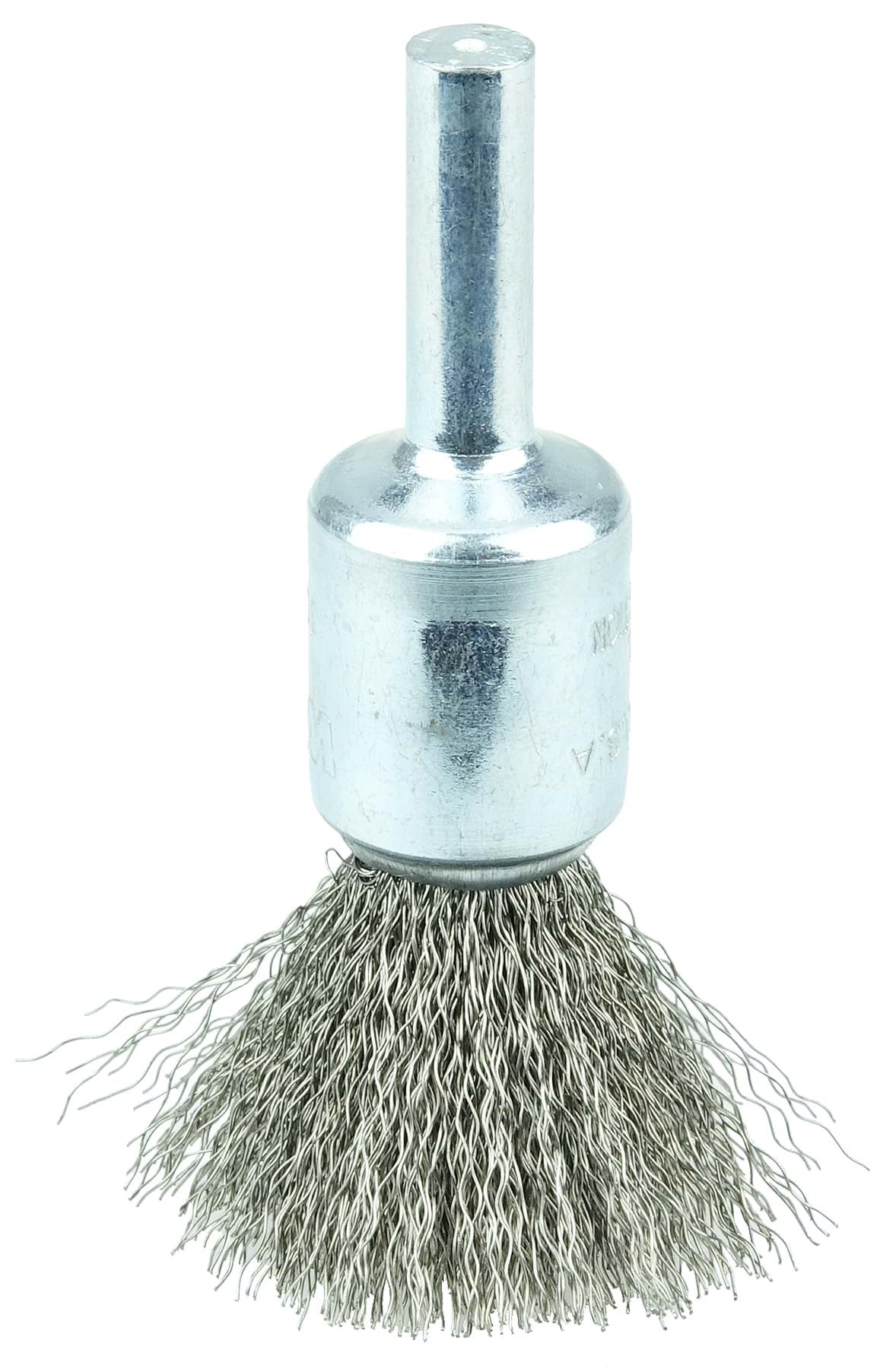 Picture of Crimped Wire End Brush 1/2", .006" Stainless Steel Fill