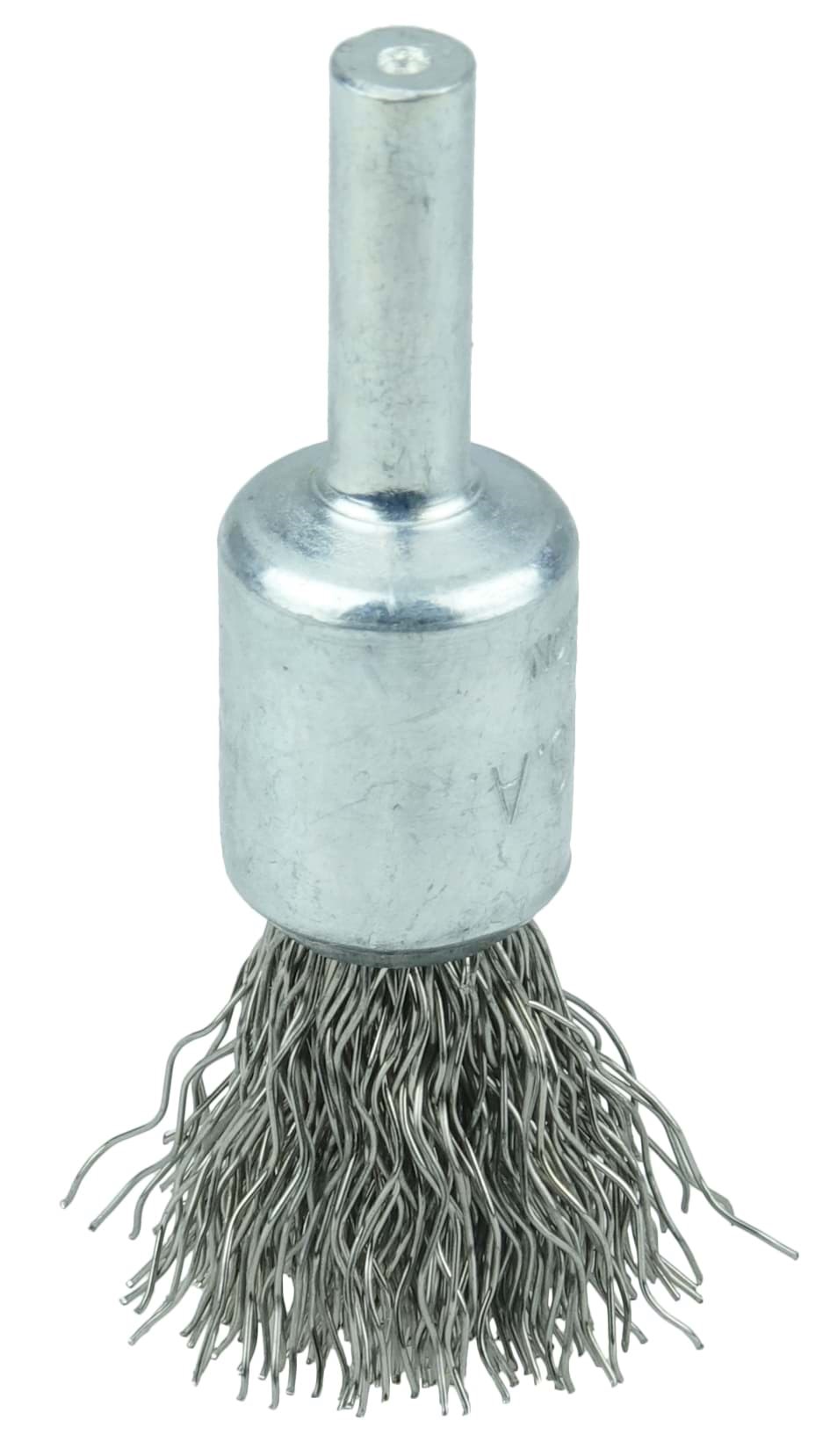 Picture of 1/2" Crimped Wire End Brush, .014" Stainless Steel Fill