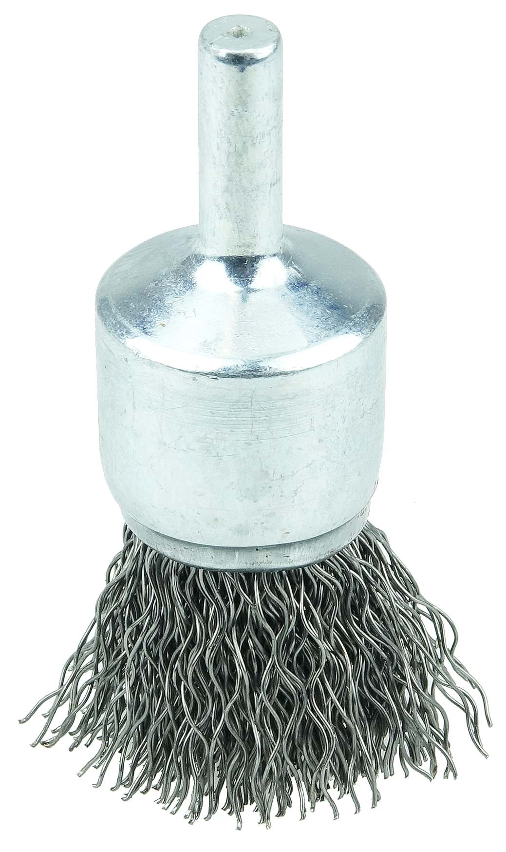 Picture of 3/4" Crimped Wire End Brush, .014" Stainless Steel Fill