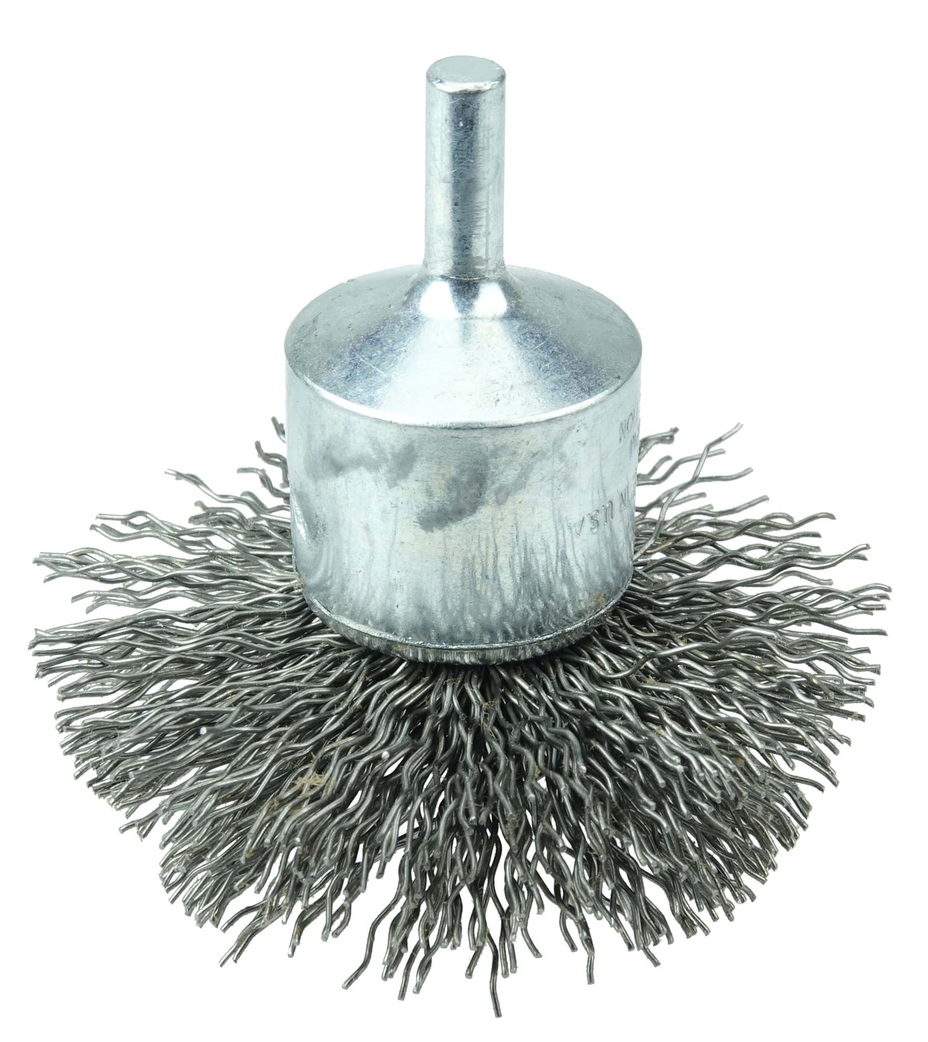 Picture of 2-3/4" Circular Flared Crimped Wire End Brush, .020" Steel Fill