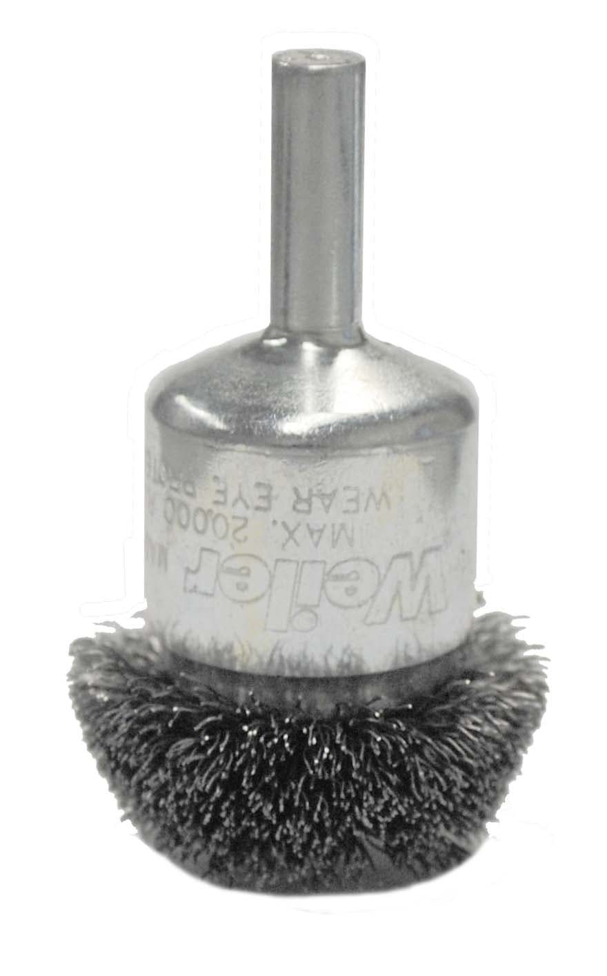 Picture of 1-1/2" Circular Flared Crimped Wire End Brush, .008" Stainless Steel Fill