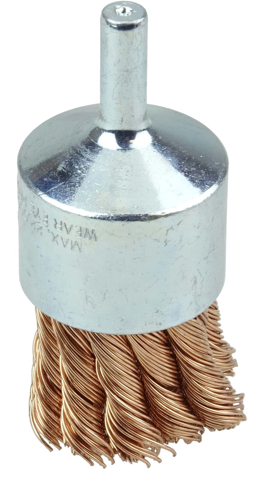 Picture of 1-1/8" Knot Wire End Brush, .020" Bronze Fill
