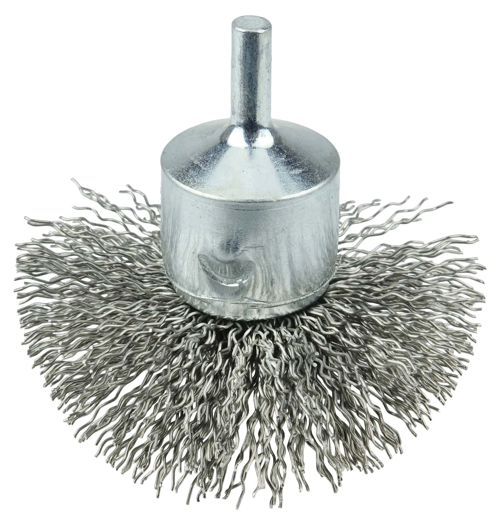 Picture of 3" Circular Flared Crimped Wire End Brush, .020" Stainless Steel Fill