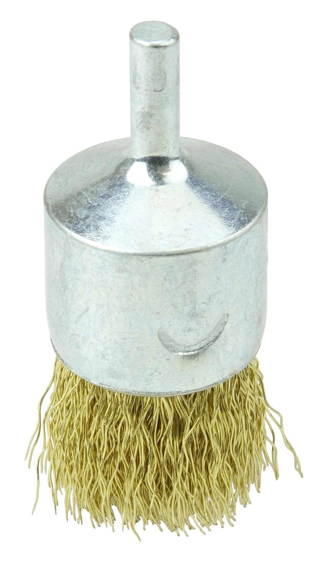 Picture of 1" Crimped Wire End Brush, .0118" Brass Fill