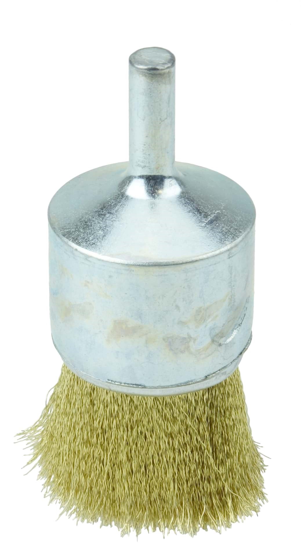 Picture of 1" Crimped Wire End Brush, .005" Brass Fill