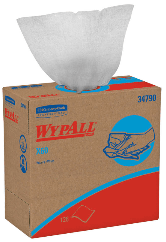 Picture of Shop Towel X60 Box Sheet 126 Wypall – White 