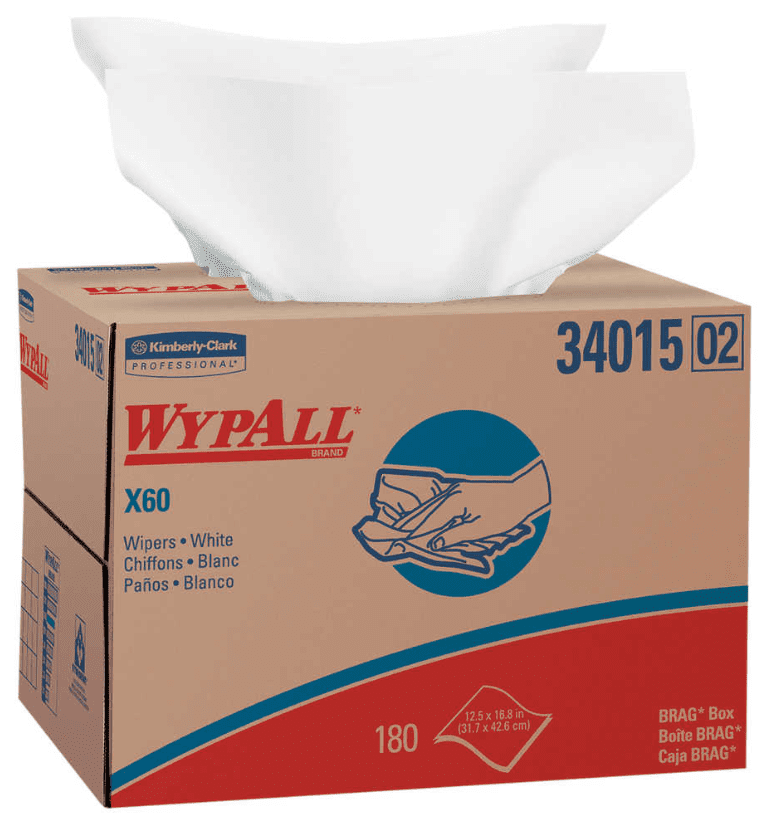 Picture of Shop Towel X60 Box Sheet 180 Wypall - White