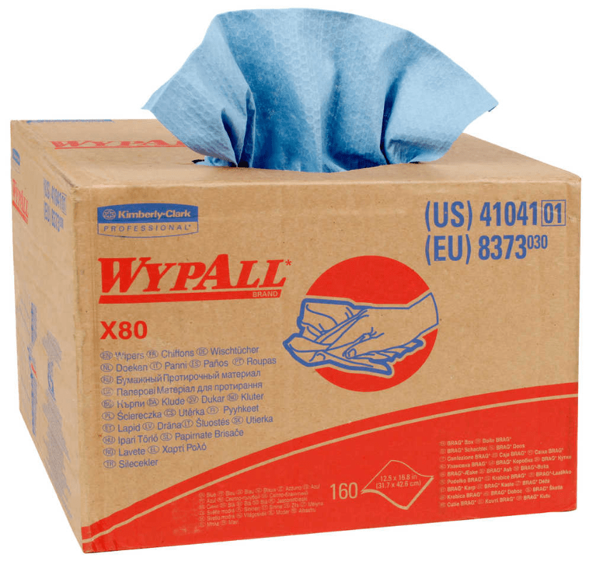 Picture of Shop Towel X80 Box Sheet 160 Wypall – Blue 