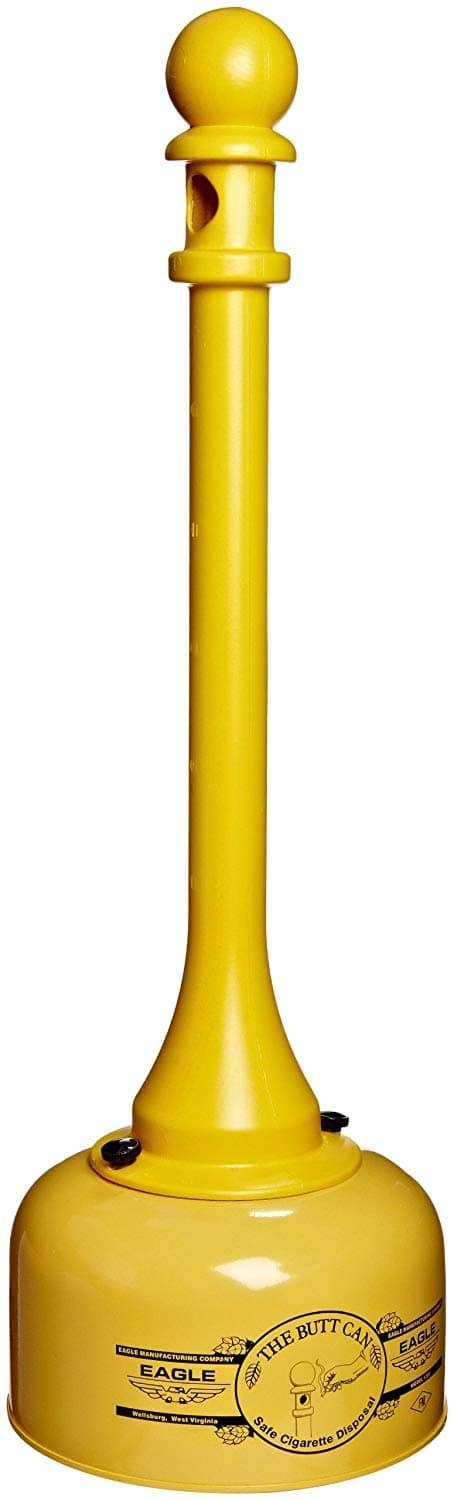 Picture of Cigarette Receptacle Metal Yellow Eagle – 2gal. 