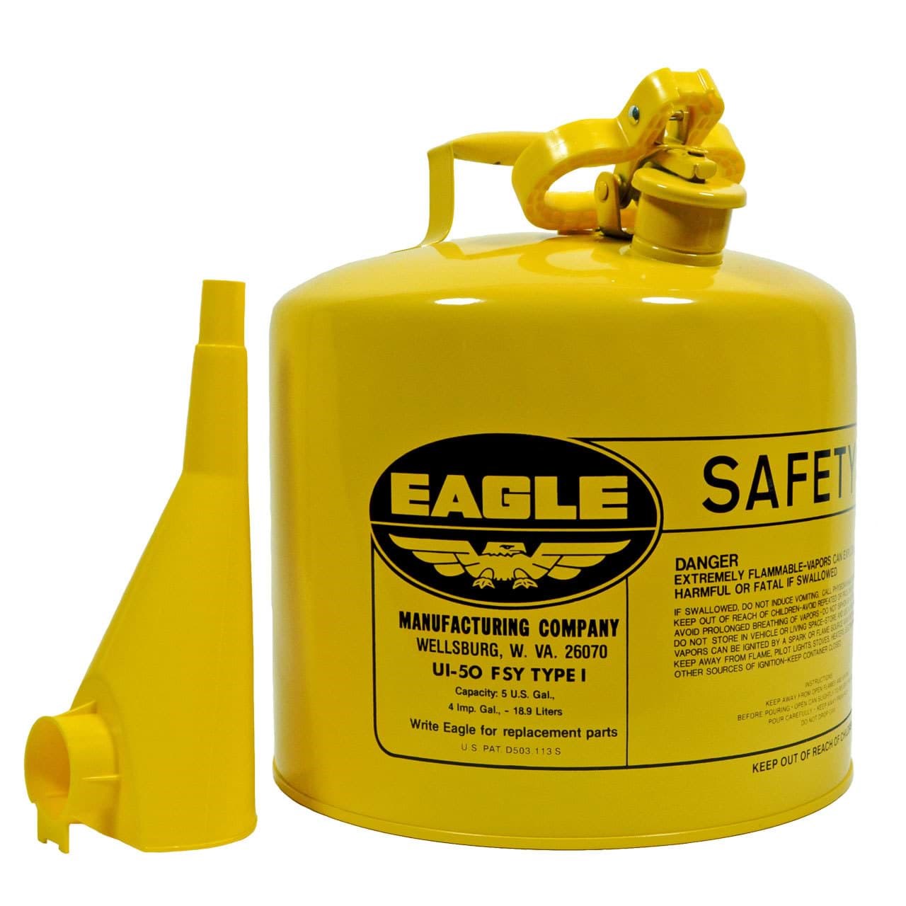 Picture of Safety Can Type I Diesel w/ Funnel Eagle – 5gal. 