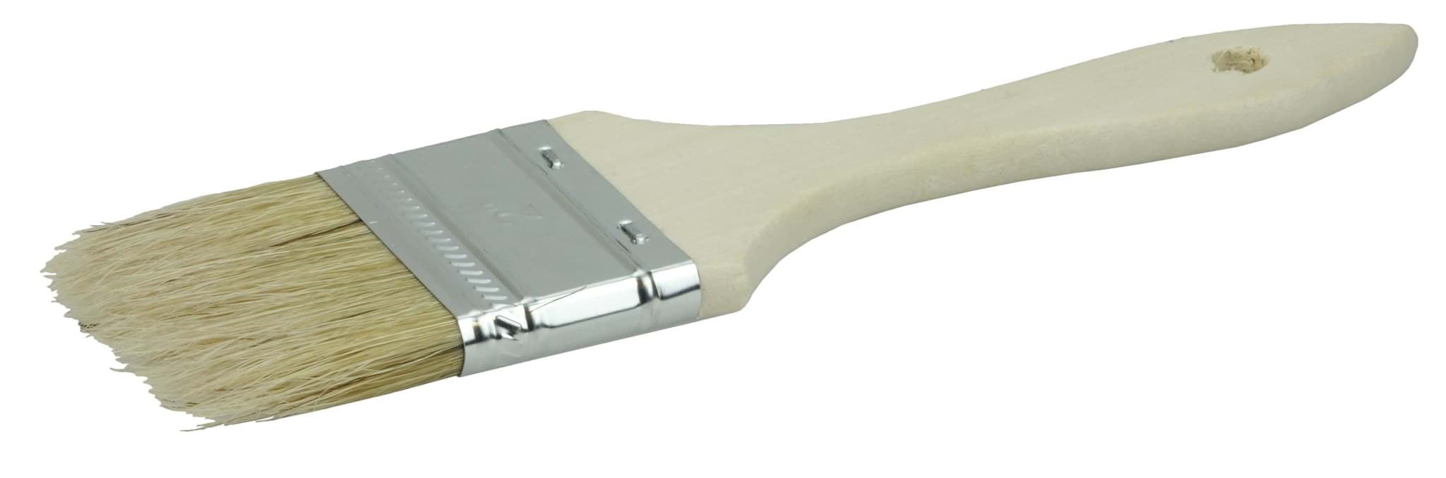 Picture of 2"  Vortec Pro Chip & Oil Brush, White Bristle, 1-3/4" Trim Length, Wood Handle