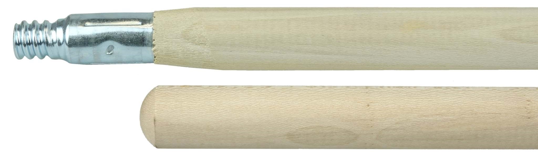 Picture of 60" Hardwood Handle, Threaded Metal Tip, 1-1/8" Diameter