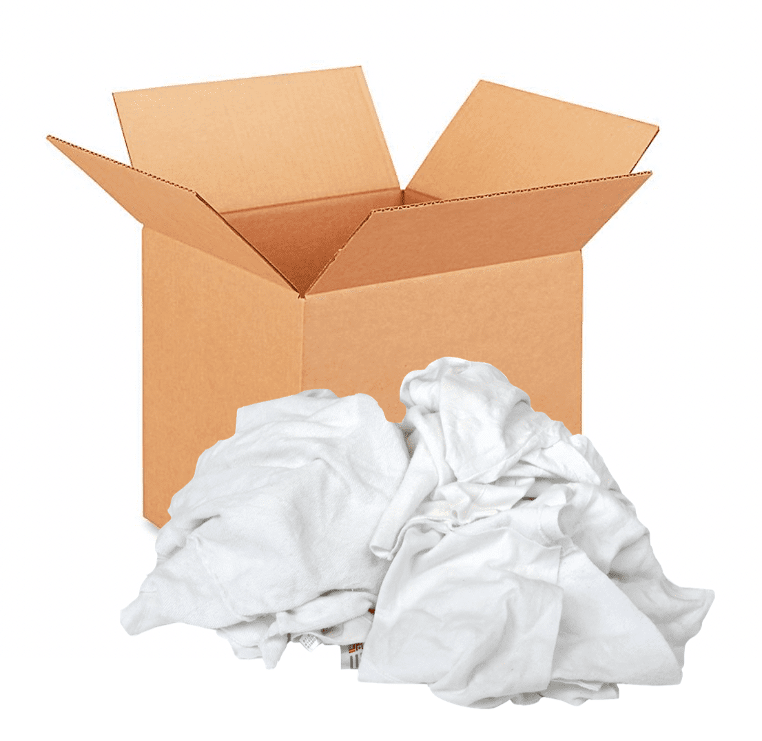 Picture of Rag White T-Shirt w/ Print Box – 10lb. 