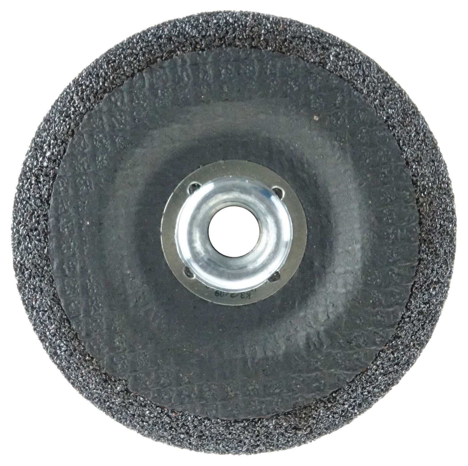 Picture of 4-1/2" x 1/4" Wolverine Type 27 Grinding Wheel, A24R, 5/8"-11 Nut