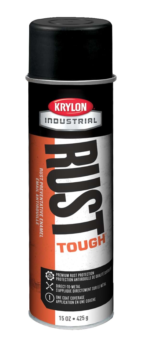 Picture of Paint Aerosol Rust Tough Krylon – Black Flat 