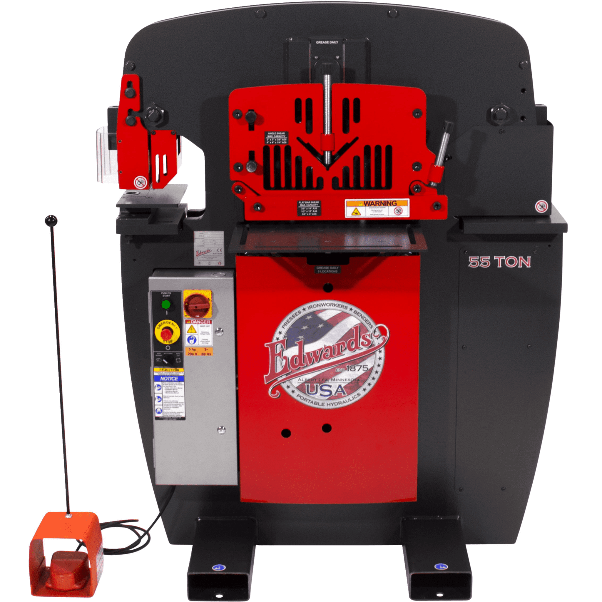 Picture of 55 Ton IronWorker 230V, 1PH, 10in Brake