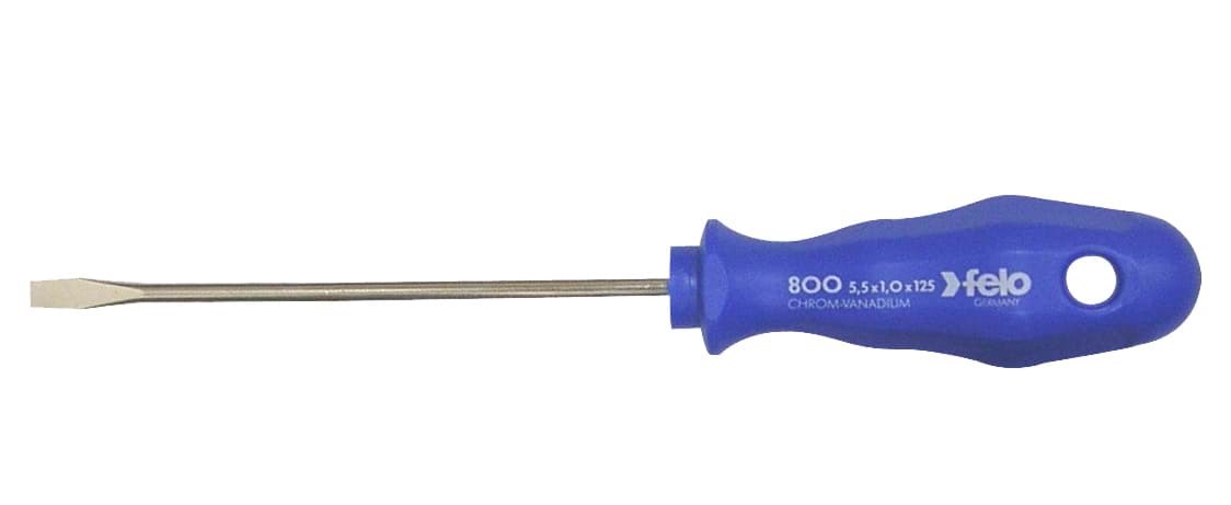 Picture of 7/32" x 3.5"Slotted Screwdriver Blue 800