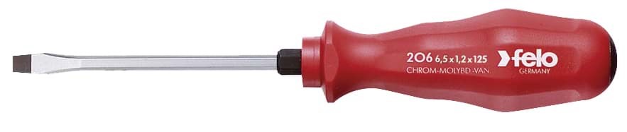 Picture of 1/2" x 8" Slotted Screwdriver - PPC Handle with Metal Cap