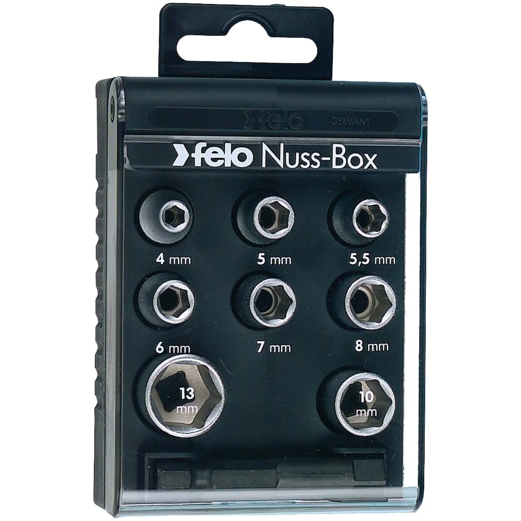 Picture of 1/4" Nut Box with 8 Metric Sockets & Adapter