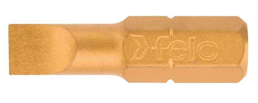 Picture of 1/4" Slotted TiN Bit x 1" on 1/4" stock