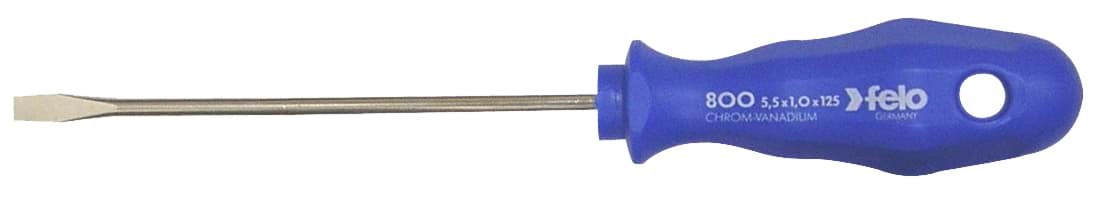 Picture of 1/4" x 6" x 6" Slotted Screwdriver Blue 800