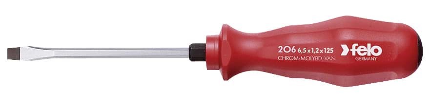 Picture of 1/4" x 5" Slotted Screwdriver - PPC Handle with Metal Cap