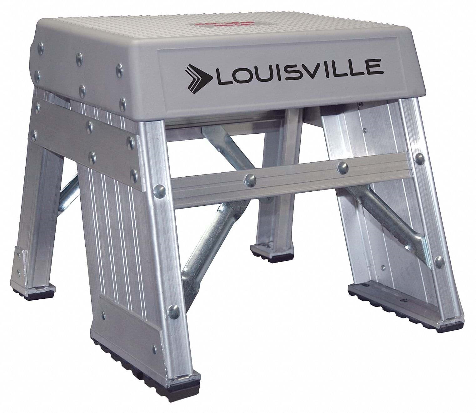 Picture of 1 ft Louisville AY8001 Aluminum Step Stool , Type IA, 300 lb Load Capacity