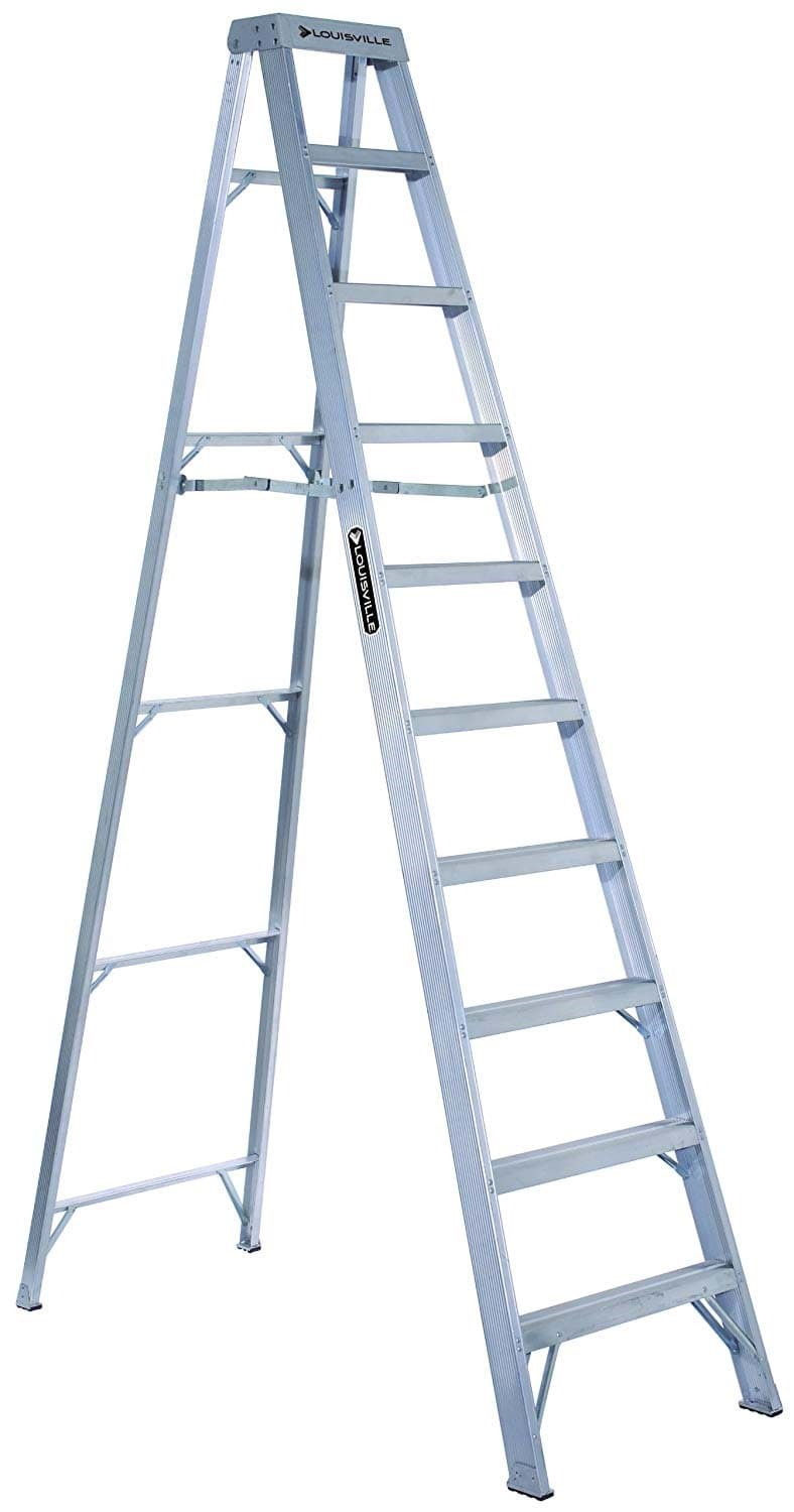 Picture of 10 ft Louisville AS1010 Aluminum Step Ladder, Type IA, 300 lb Load Capacity