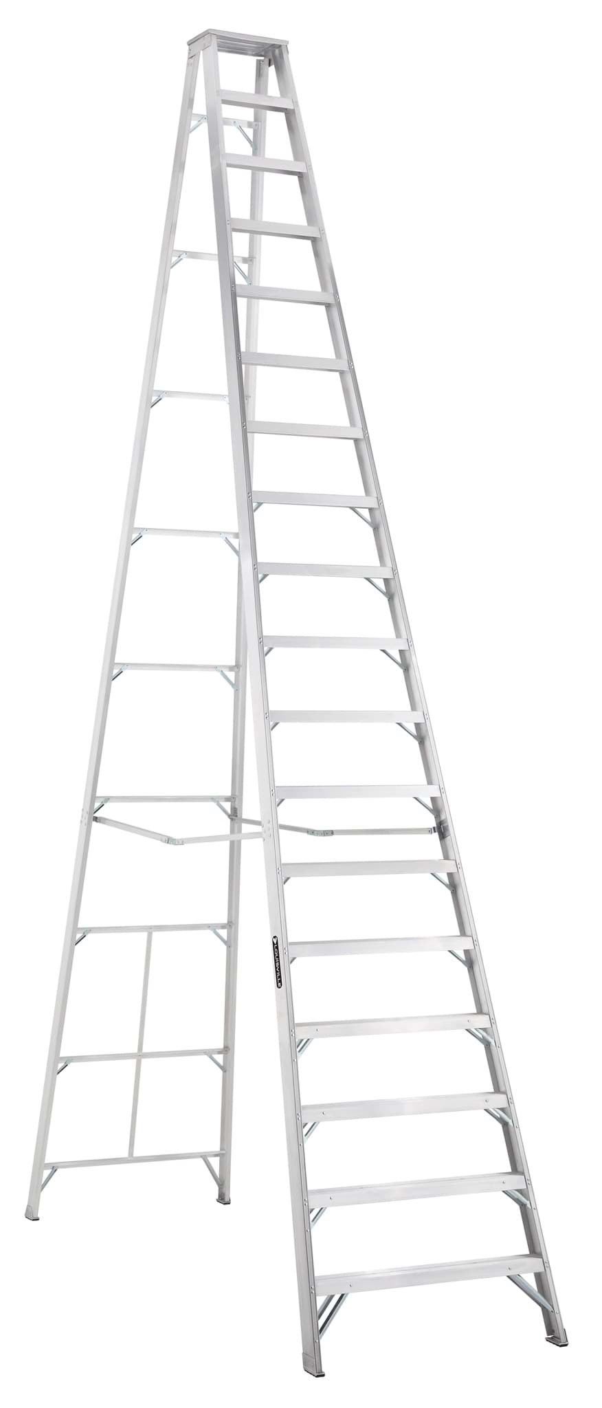 Picture of 10 ft Louisville AS1010 Aluminum Step Ladder, Type IA, 300 lb Load Capacity, w/PS