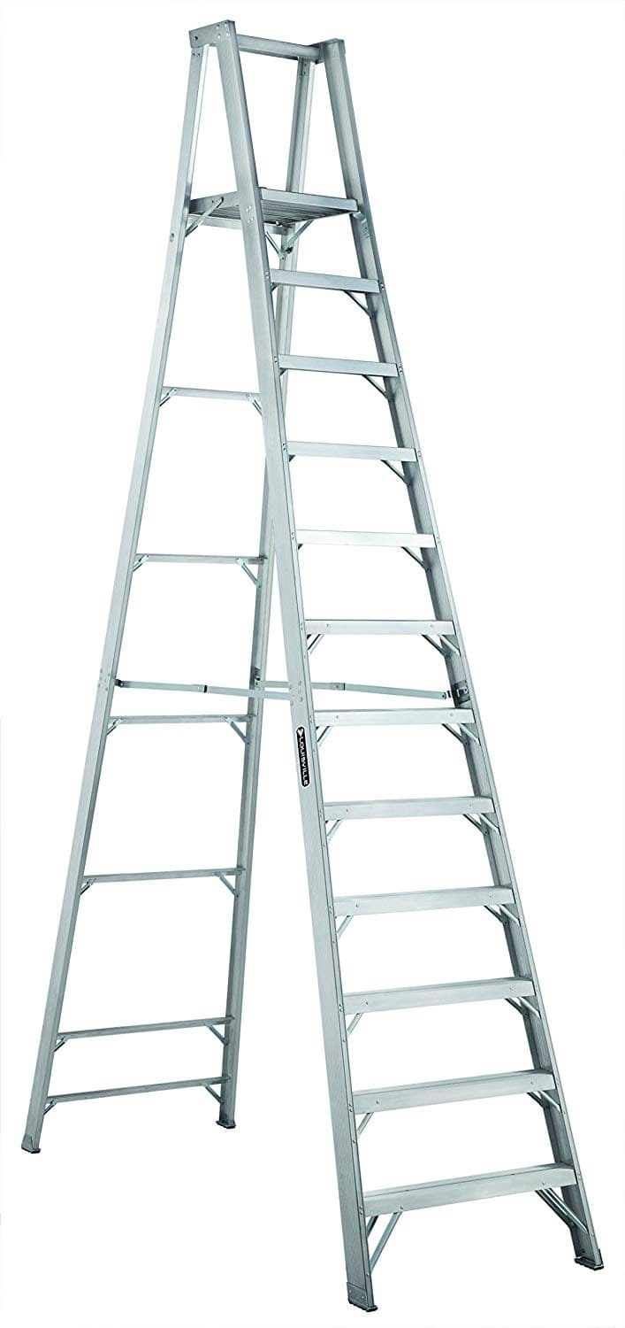 Picture of 12 ft Louisville AP1012 Aluminum Platform Step Ladder, Type IA, 300 lb Load Capacity