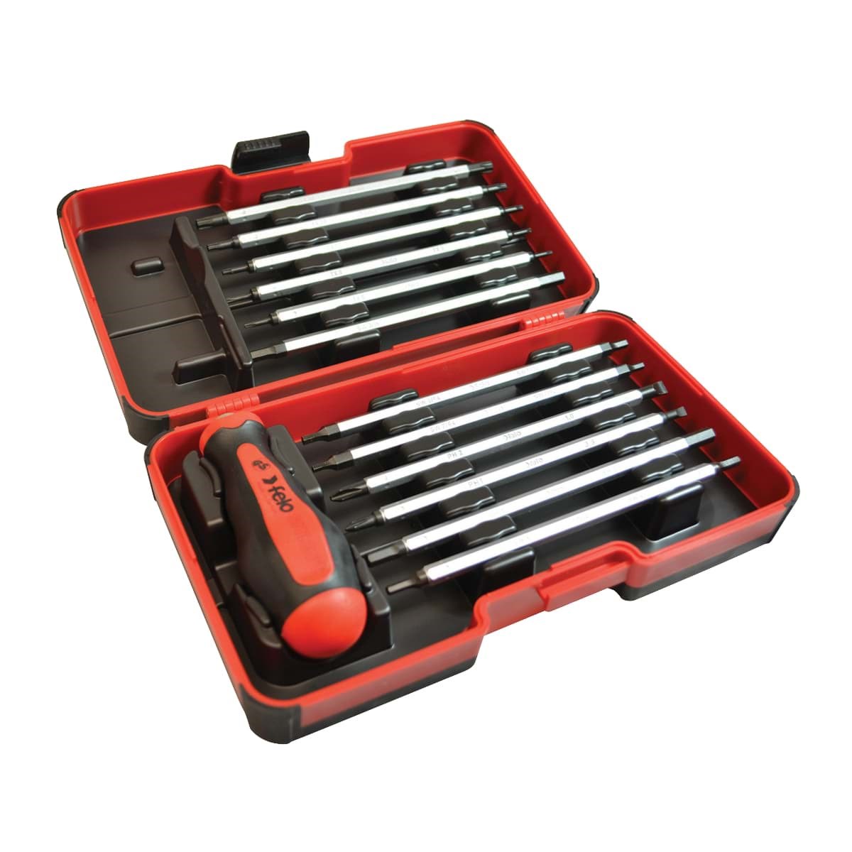 Picture of 13 pc Inch Smart Box - Slotted, Phillips, Hex, Torx Tip Blades with Handle