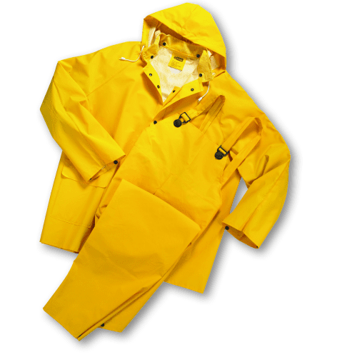 Picture of Rain Suit (Pants, Coat, Hood) 3Pc Yellow – 4XL