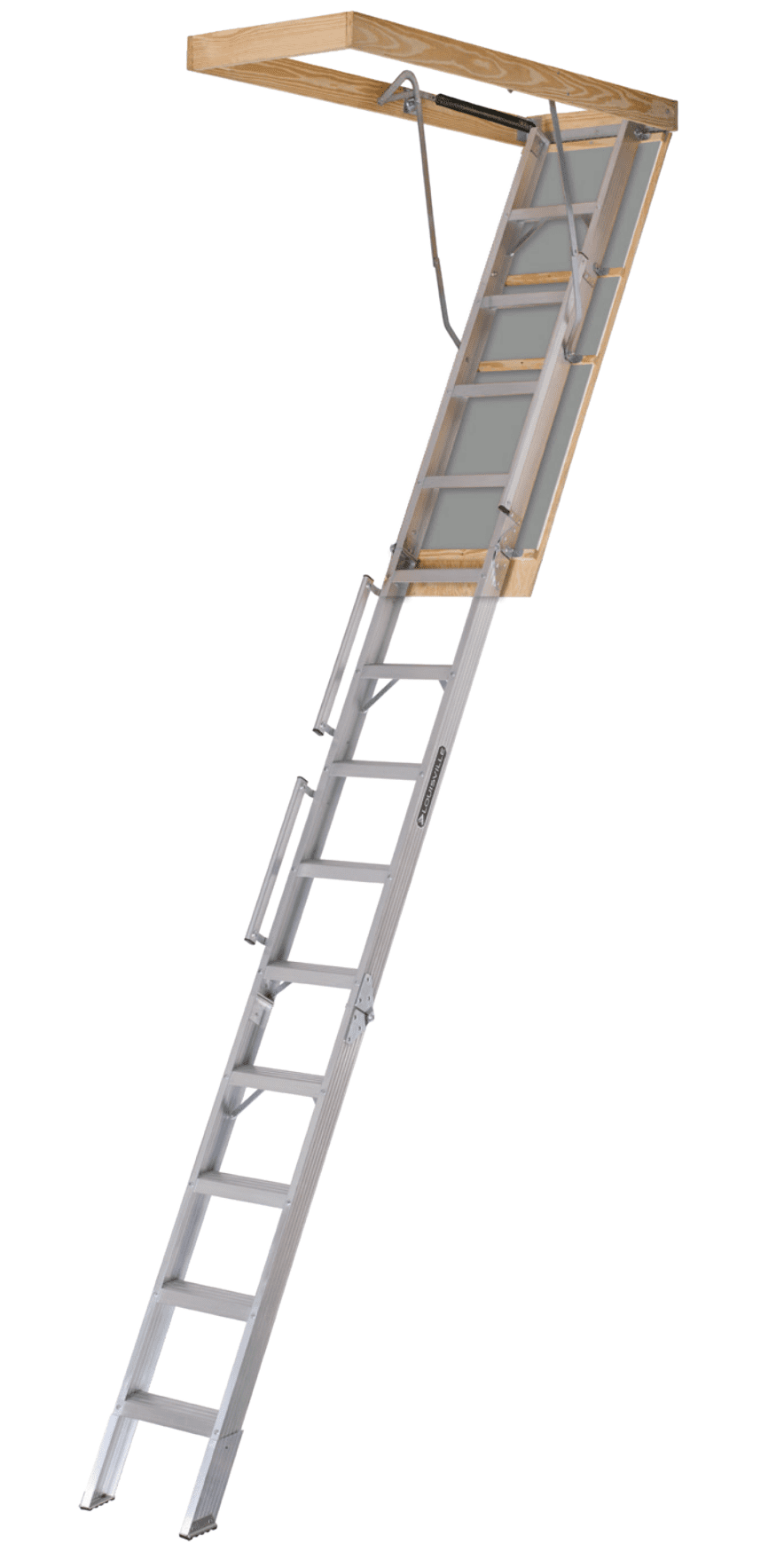 Picture of Louisville AL258P Aluminum Attic Ladder, 350 lb Load Capacity