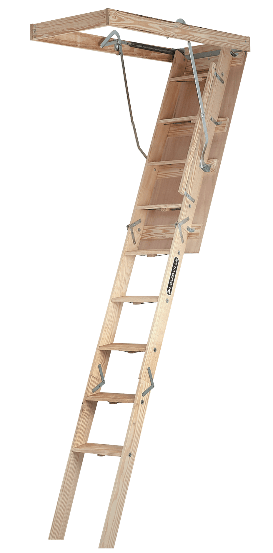 Picture of Louisville CL254I Wood Attic Ladder, Type IA, 300 lb Load Capacity