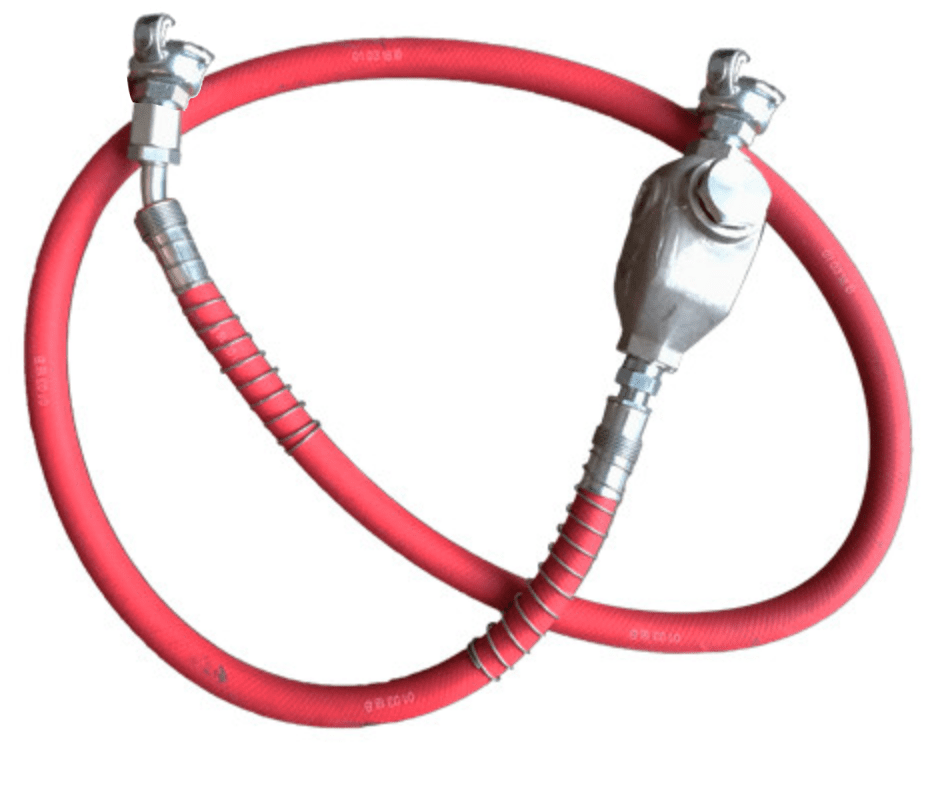 Picture of Pneumatic Hose 1" Rubber w/ Fit Crow Foot - 6' oil