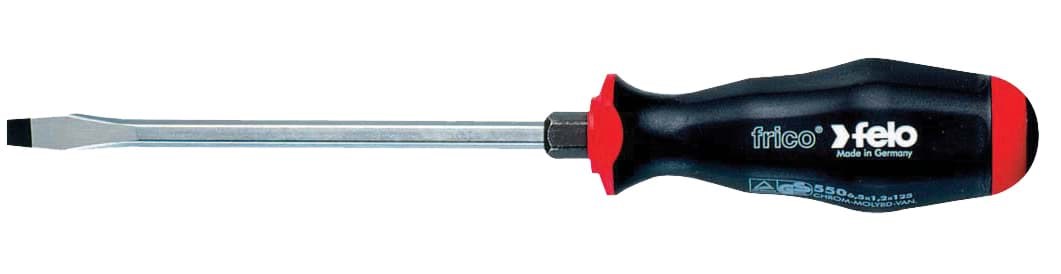 Picture of 23/64" x 6-1/2" Slotted Screwdriver - 2 Component Handle with Metal Cap