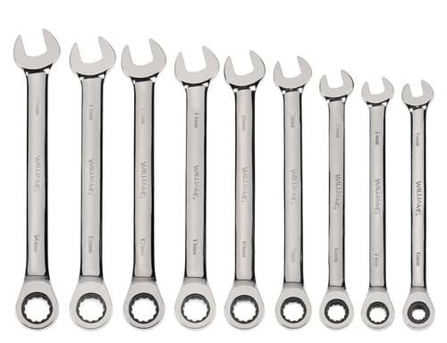 Picture of 9 Piece Combination Ratcheting WrenchSet 6mm to 14 mm