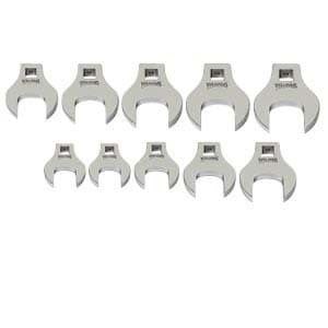 Picture of 10 Piece 3/8" Drive Metric Open End Crowfoot Wrench Set