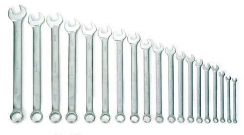Picture of Satin Chrome Finish Wrench Set 19 Piece 6-24MM