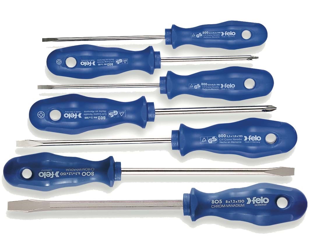 Picture of Slotted & Phillips 7 Piece Screwdriver Set Blue 800