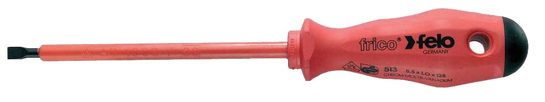 Picture of 3/16" x 5" Insulated Slotted Screwdriver