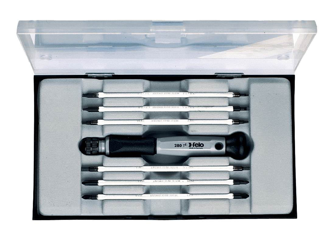 Picture of 7 pc Slotted, Phillips, & Pozidriv Reversible Precision Blade Set