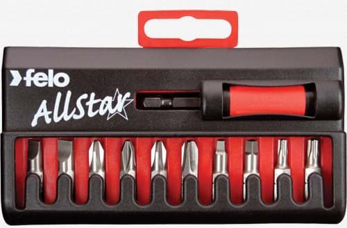 Picture of AllStar 10 pc Universal Bit Set - Slotted, Phillips, Square, Torx