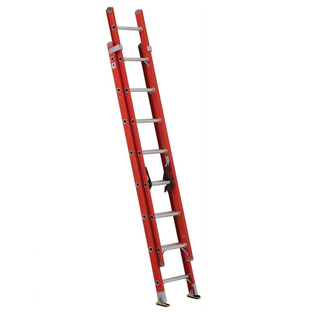 Picture of 16 ft Louisville FE3216 Fiberglass Extension Ladder, Type IA, 300 lb Load Capacity