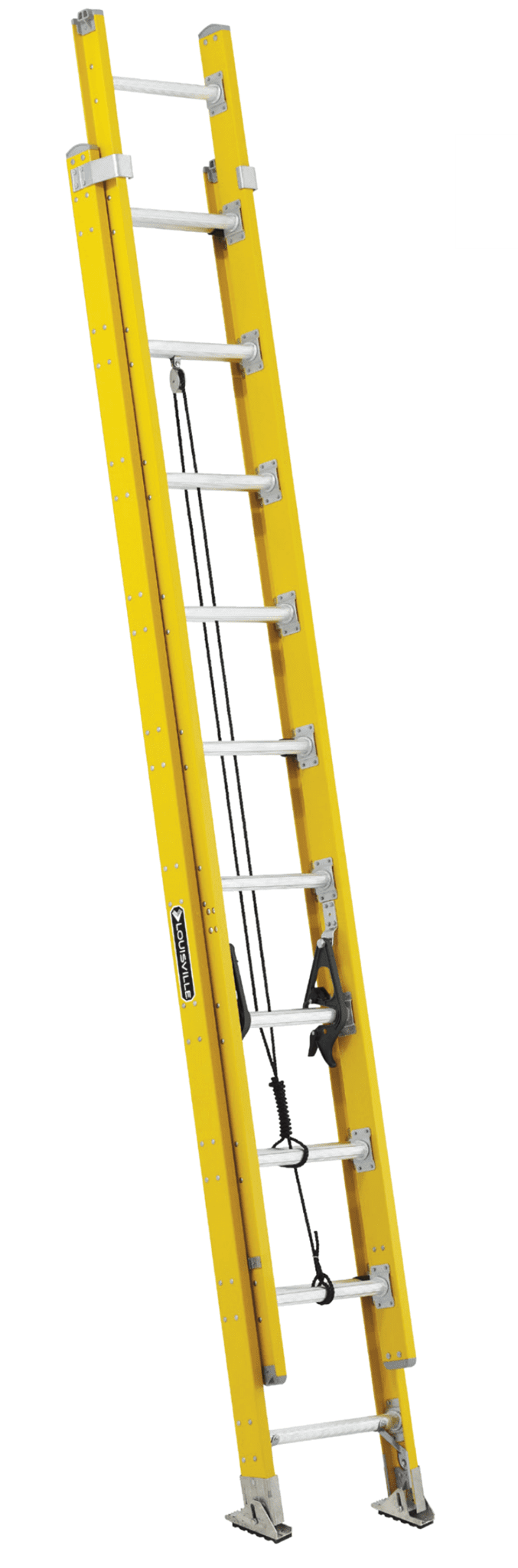 Picture of 20 ft Louisville FE4220HD Fiberglass Extension Ladder, Type IAA, 375 lb Load Capacity, w/ LEV