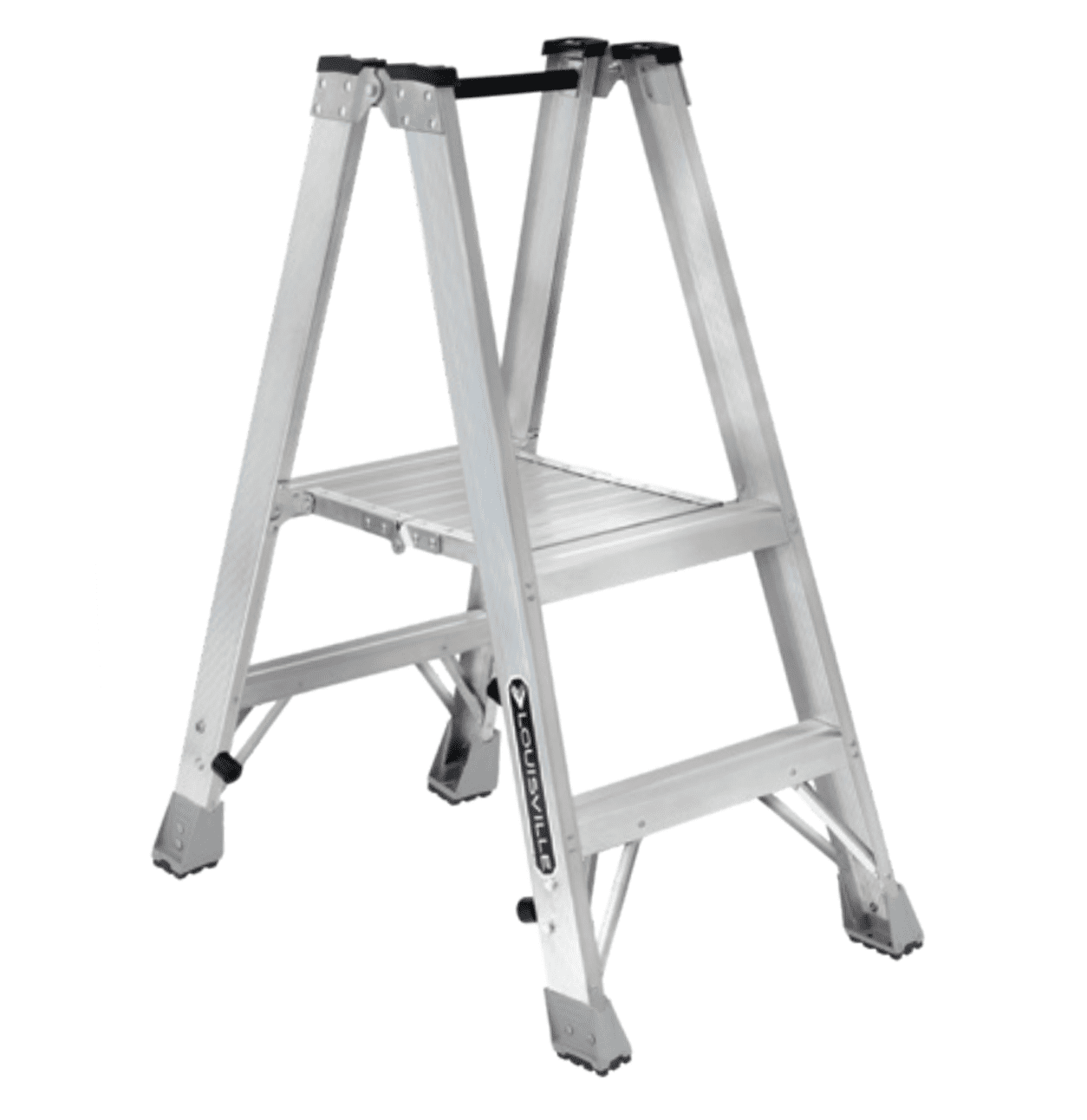 Picture of 2 ft Louisville AMP1002 Aluminum Twin Platform Step Ladder, Type IA, 300 lb Load Capacity
