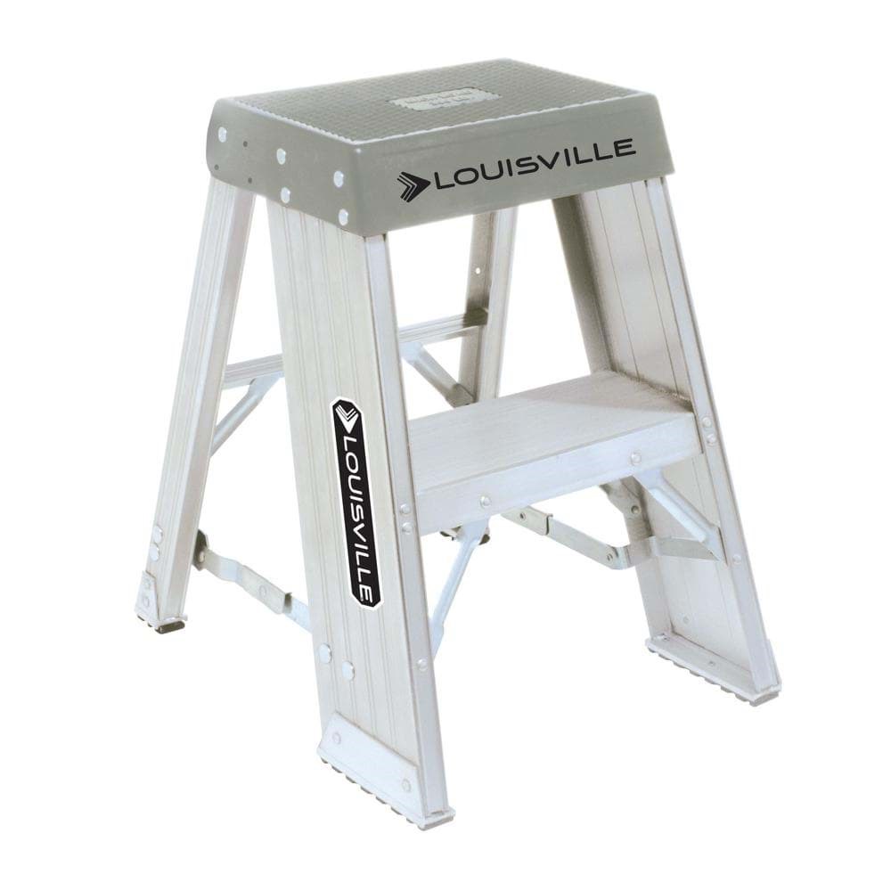Picture of 2 ft Louisville AY8002 Aluminum Step Stool, Type IA, 300 lb Load Capacity