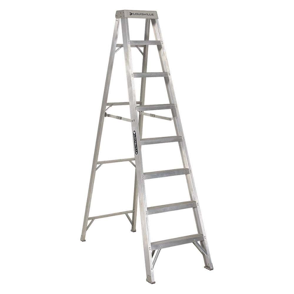 Picture of 8 ft Louisville AS1008 Aluminum Step Ladder, Type IA, 300 lb Load Capacity