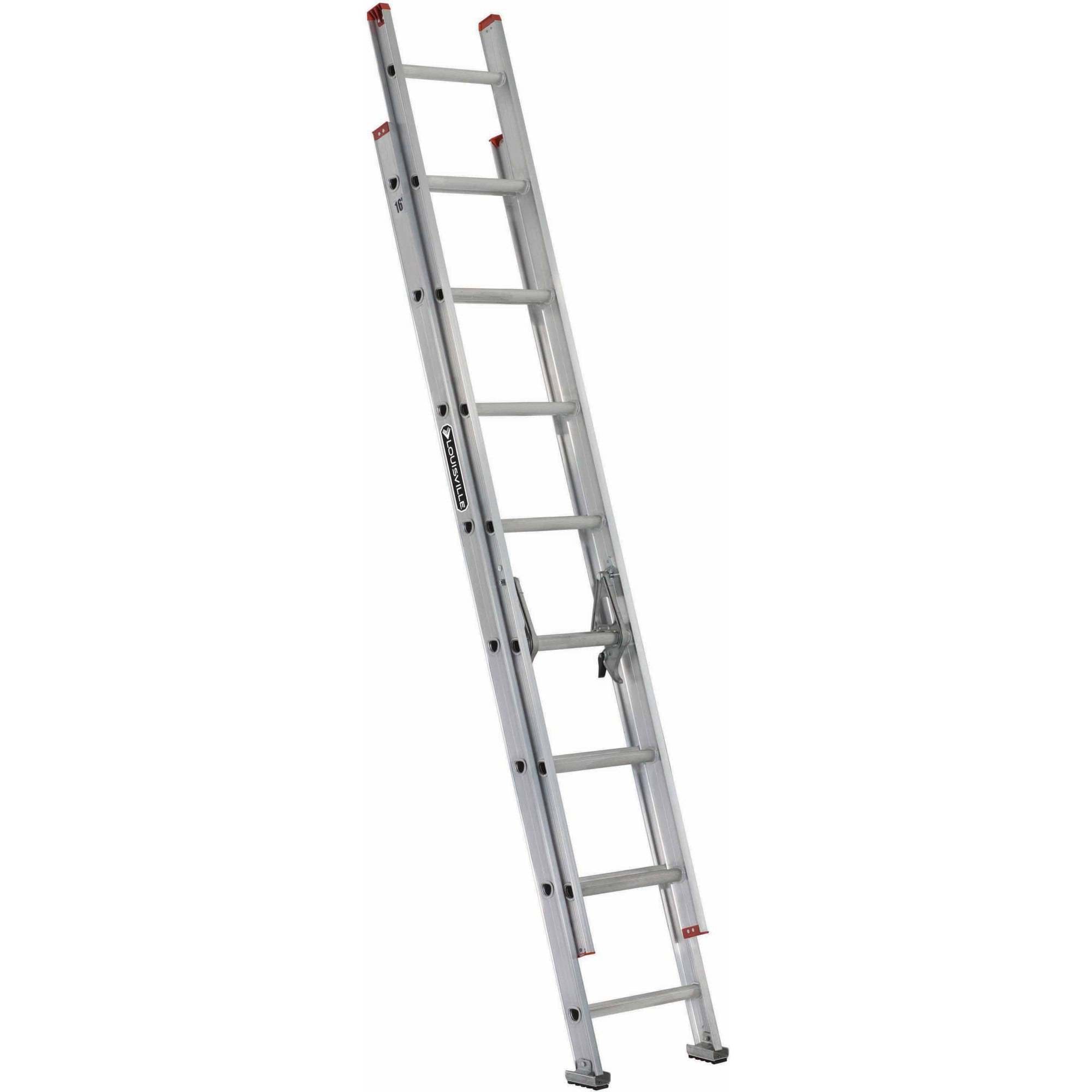 Picture of 20 ft Louisville AE1220HD Aluminum Extension Ladder, Type IAA, 375 lb Load Capacity, w/Leveler