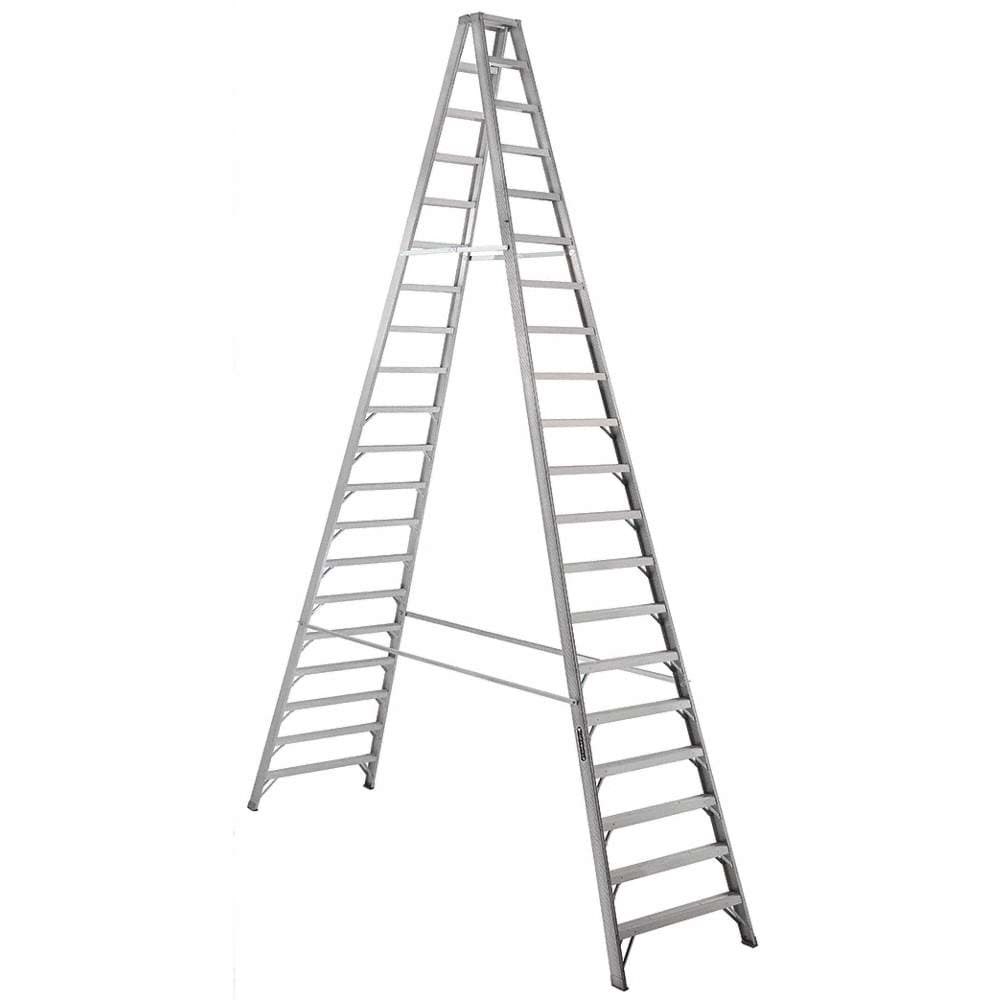 Picture of 20 ft Louisville AM1020 Aluminum Twin Step Ladder, Type IA, 300 lb Load Capacity